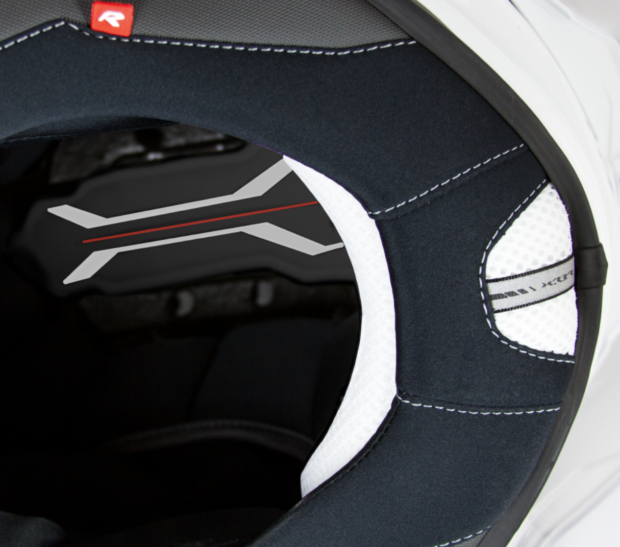 Nexx X.R3R Helmet Swirl Carbon Red Silver 01XR323489023 