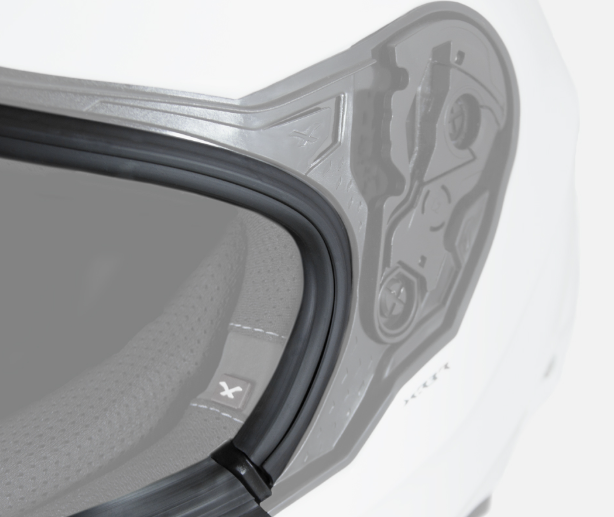 Nexx X.R3R Helmet Swirl Carbon Red Silver 01XR323489023 
