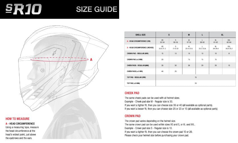 AlpineStars Supertech R10 Solid Helm Carbon Gloss 8200124-1902
