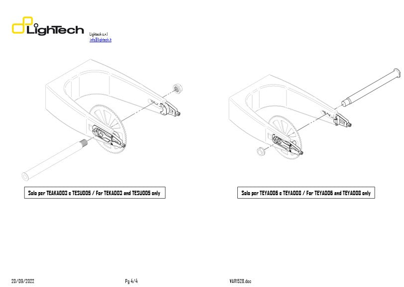 Tensor de cadena LighTech Suzuki GSX-R 600 & 750 (11-16) TESU004 