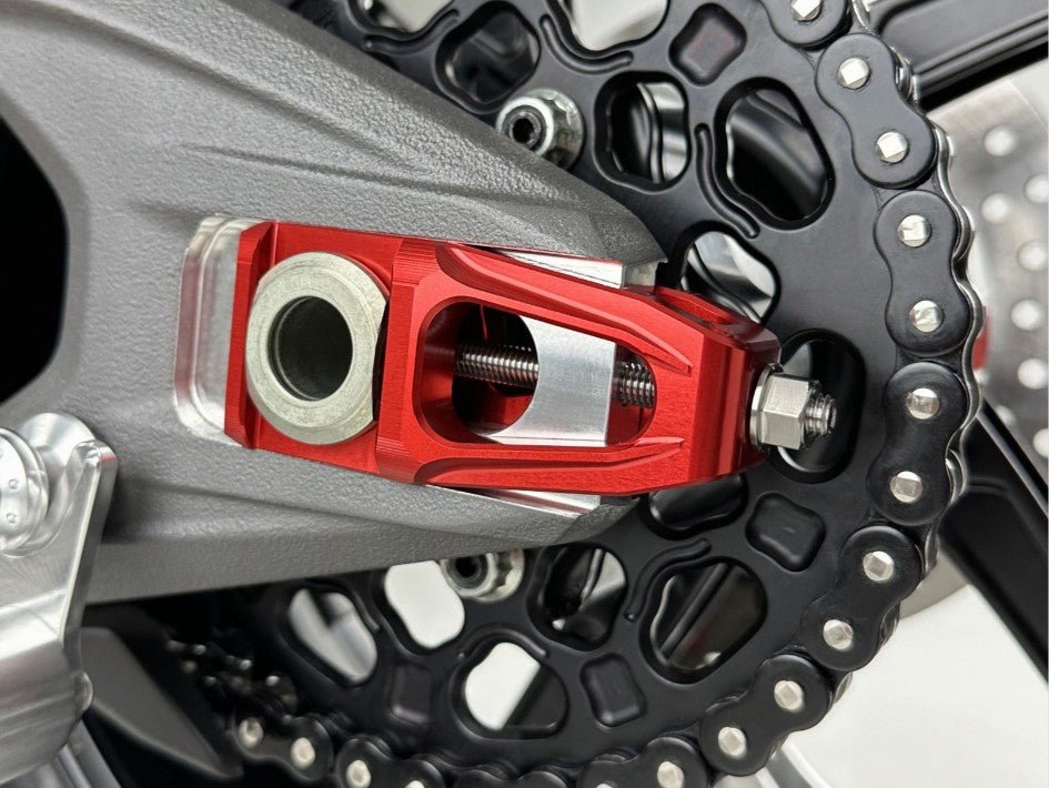 Chain tensioner kit with brake caliper holder and Brembo P2-24 64mm X206001 Motocorse Ducati Panigale V4/S (2025) 