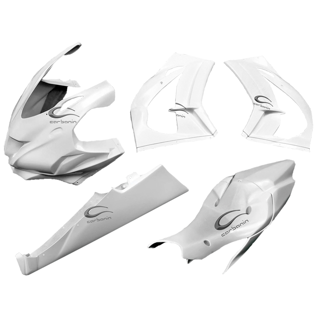 Juego completo de carenado Avio Fiber Kawasaki ZX-10 R/RR (16-20) Carbonin 