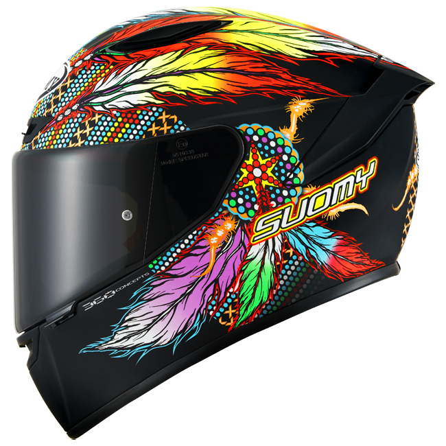 Suomy Track-1 Helm Chiefain Matt Black K6T10014