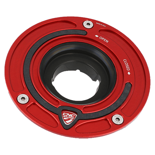 Tapa de tanque con brida de carbono CNC Racing Ducati Panigale V4/S (2025) TSB01 