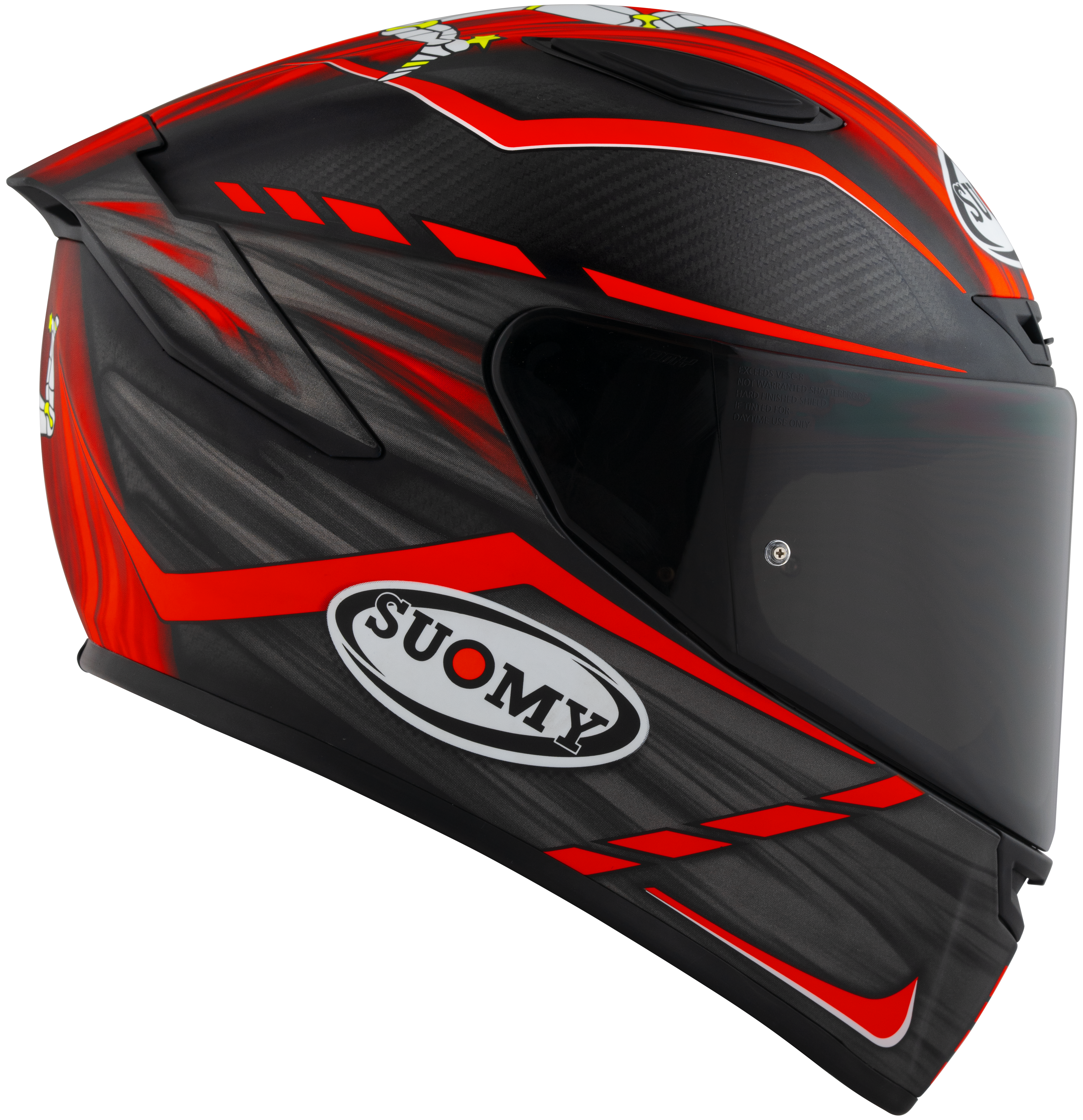 Suomy TX-Pro Helmet Carbon Johnson Replica Red Matt K6TX0010 