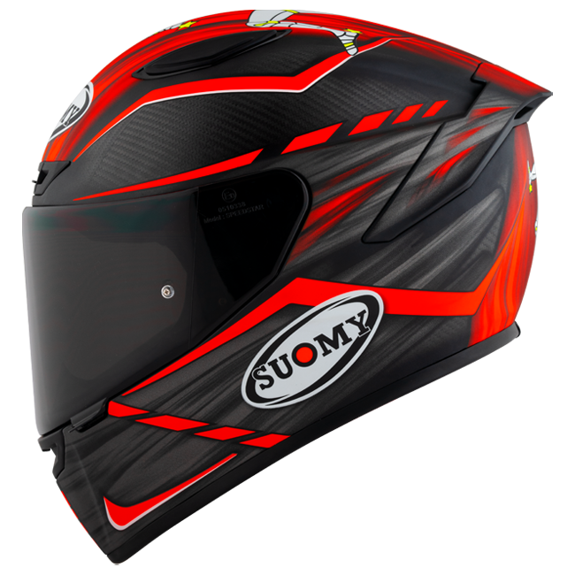 Suomy TX-Pro Helmet Carbon Johnson Replica Red Matt K6TX0010 