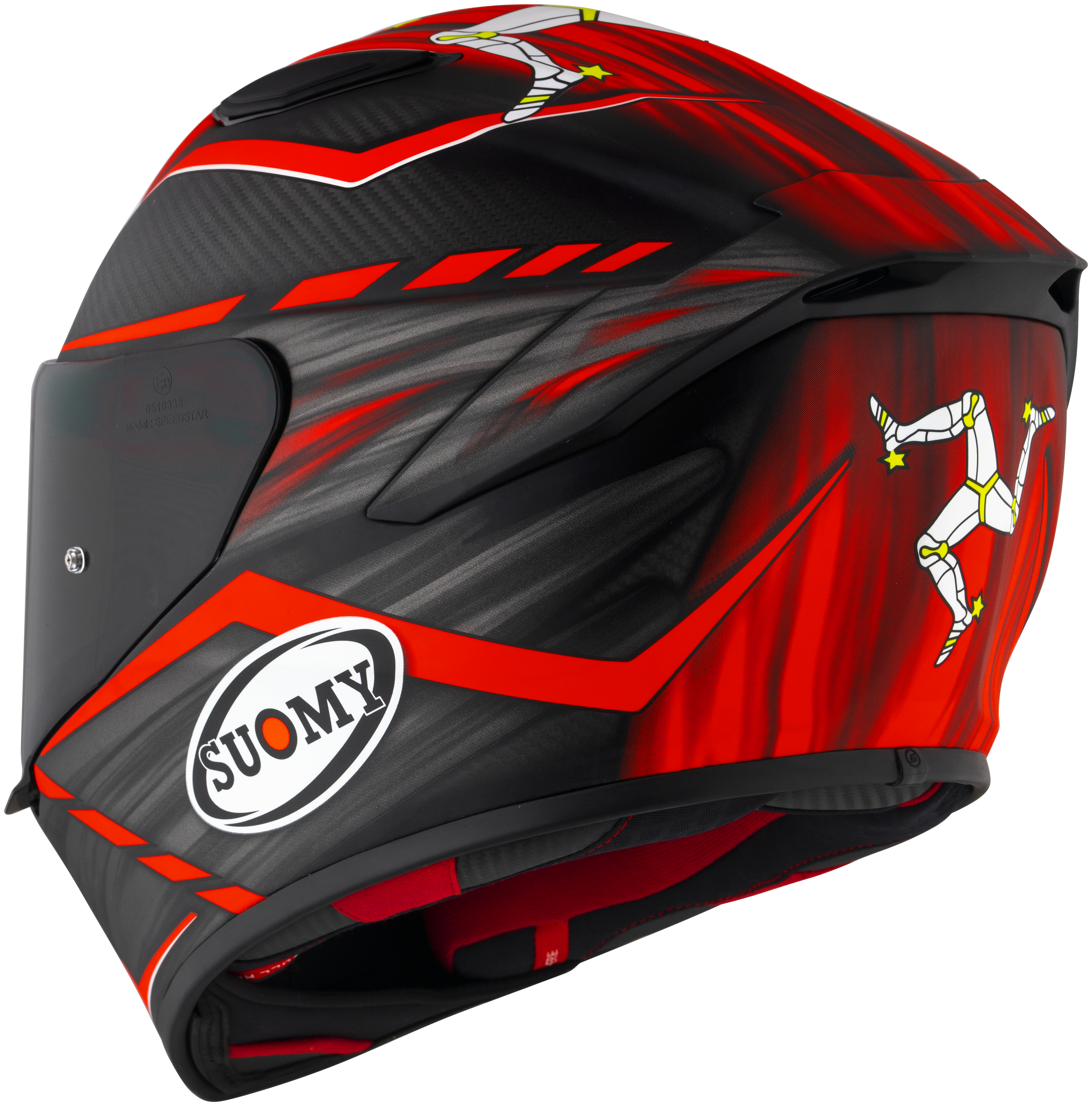 Suomy TX-Pro Helmet Carbon Johnson Replica Red Matt K6TX0010 