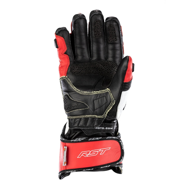 RST Tractech Evo 4 motorcycle leather gloves | men | red/white/black | 102666 