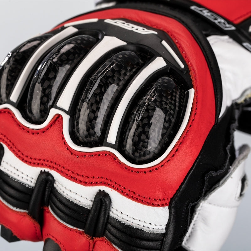 RST Tractech Evo 4 motorcycle leather gloves | men | red/white/black | 102666 