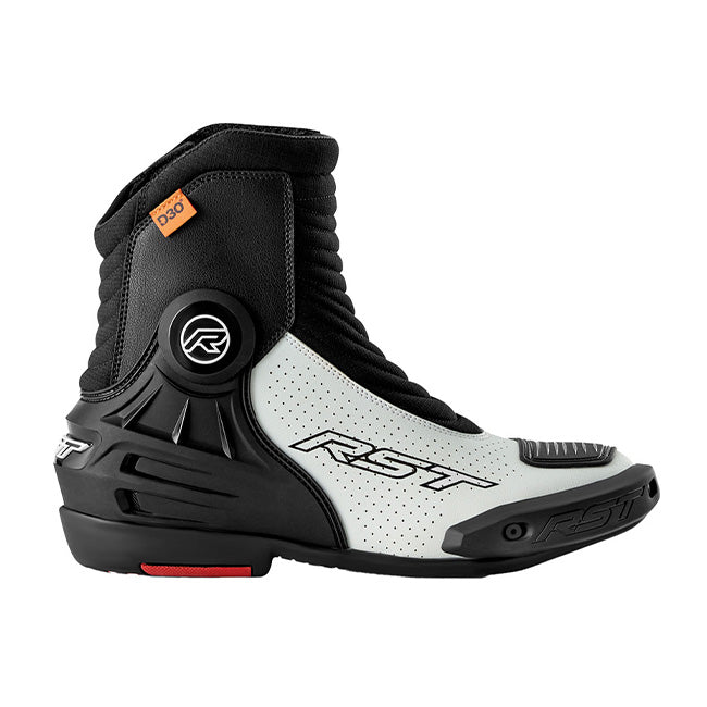 RST Tractech EVO D3O Short Motorcycle Boot | Men | White/Black | 103697 