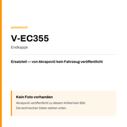 Akrapovic Endkappe V-EC355 — Platzhalter, kein Herstellerfoto verfügbar