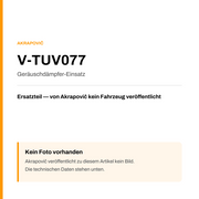 Akrapovic Geräuschdämpfer-Einsatz V-TUV077 — Platzhalter, kein Herstellerfoto verfügbar