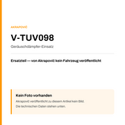 Akrapovic Geräuschdämpfer-Einsatz V-TUV098 — Platzhalter, kein Herstellerfoto verfügbar