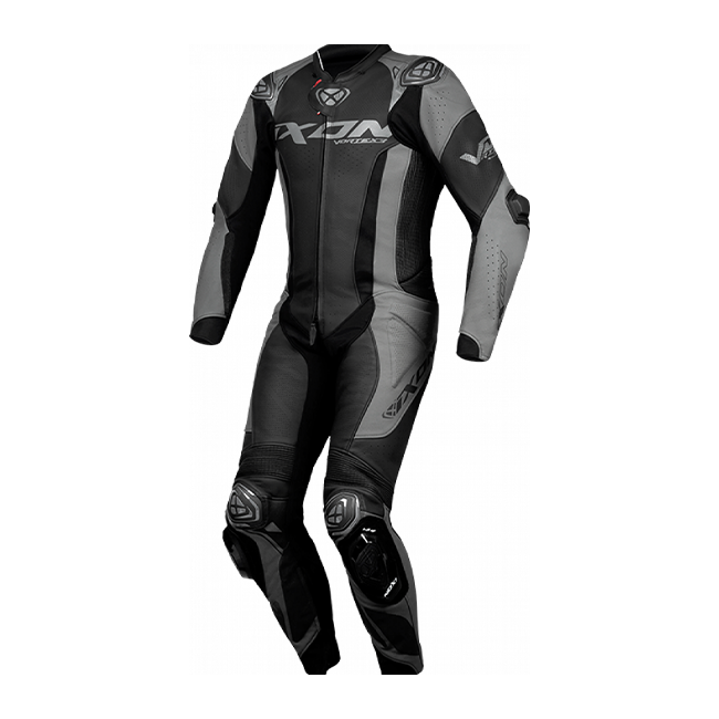 IXON Vortex 3 one-piece Leather Suit – perforated racing suit | men | black 