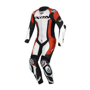 IXON Vortex 3 one-piece Leather Suit – Perforated racing suit | Men | White/Black/Red 