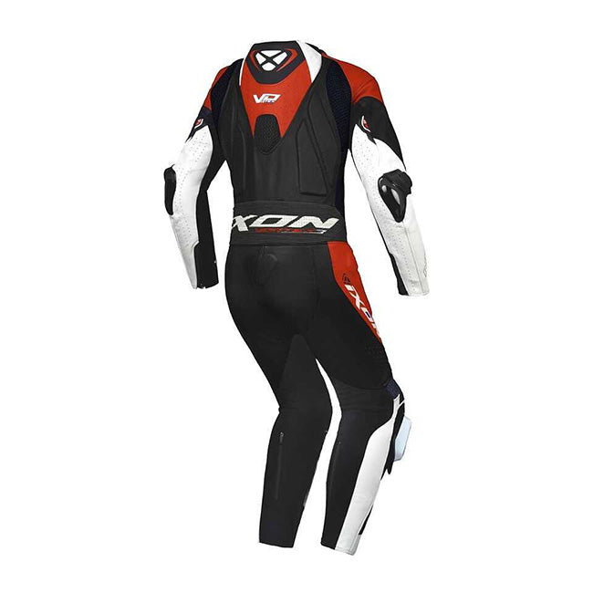 IXON Vortex 3 one-piece Leather Suit – Perforated racing suit | Men | White/Black/Red 