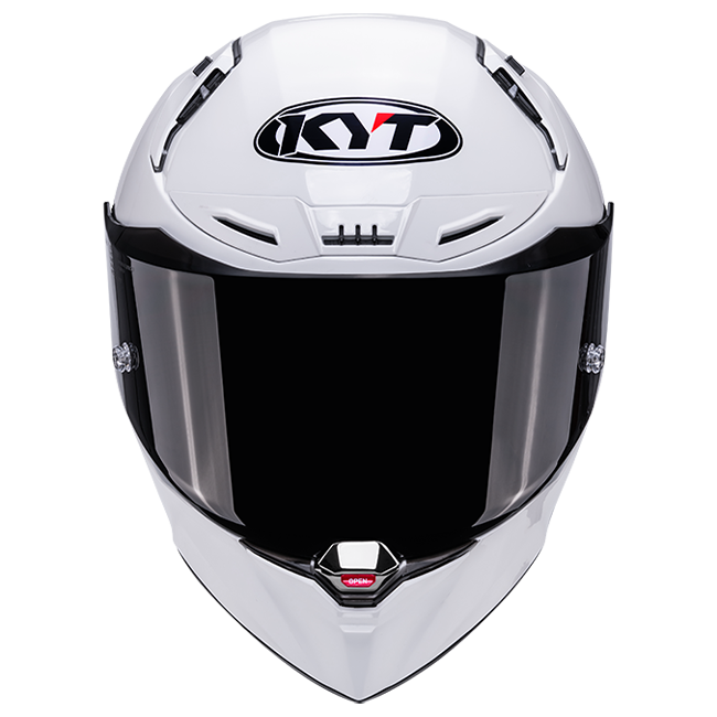 Casco de competición KYT R1R Plain blanco brillante Y6R100W3 