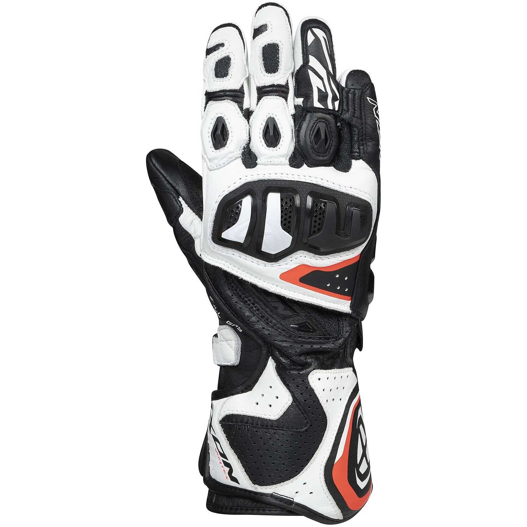 IXON Vortex GL Racing leather gloves | Men | White/Red/Black 