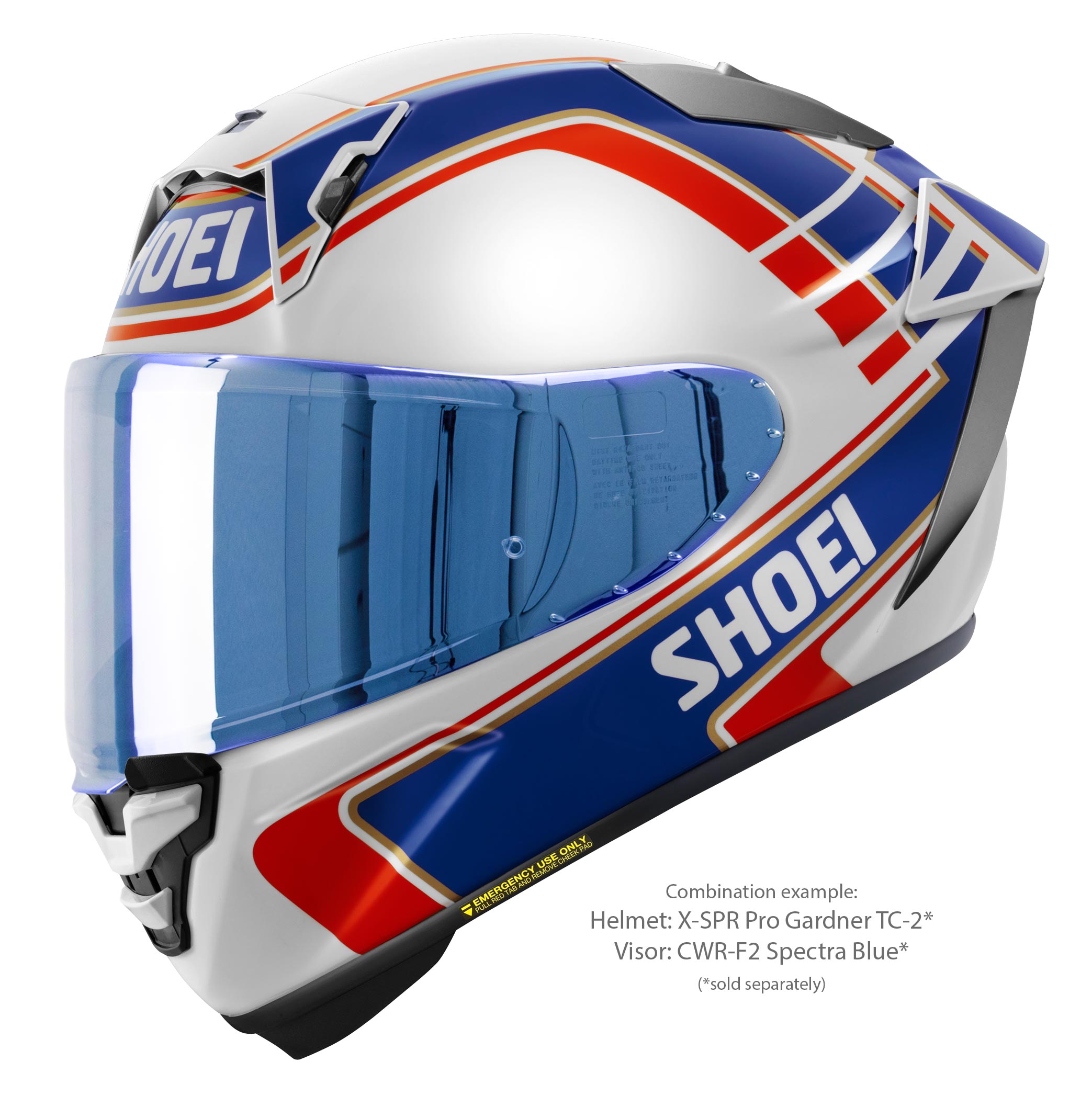 Shoei X-Spr Pro Helm Wayne Gardner Replica TC-2