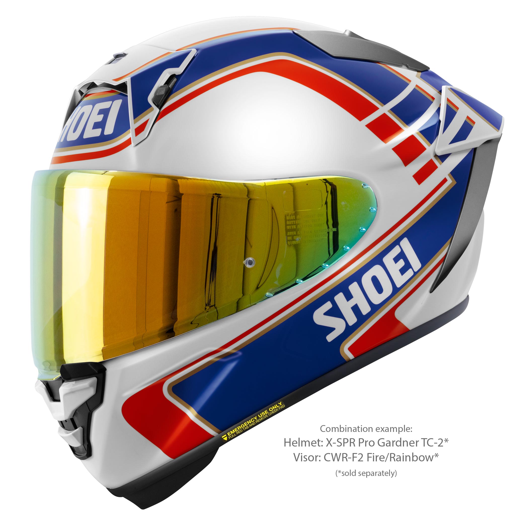 Shoei X-Spr Pro Helm Wayne Gardner Replica TC-2