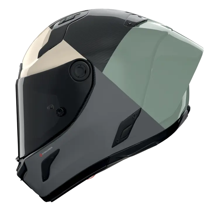 Nolan X-804 RS Helmet Ultra Carbon Block Green Gray/Anthracite/Ivory 370 