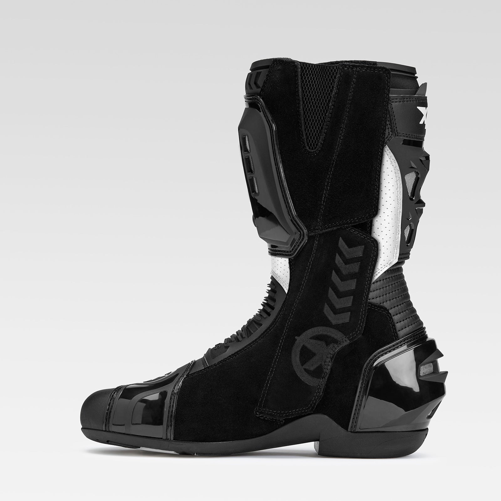 XPD XP6-S Motorcycle Boots | Men | White/Black 
