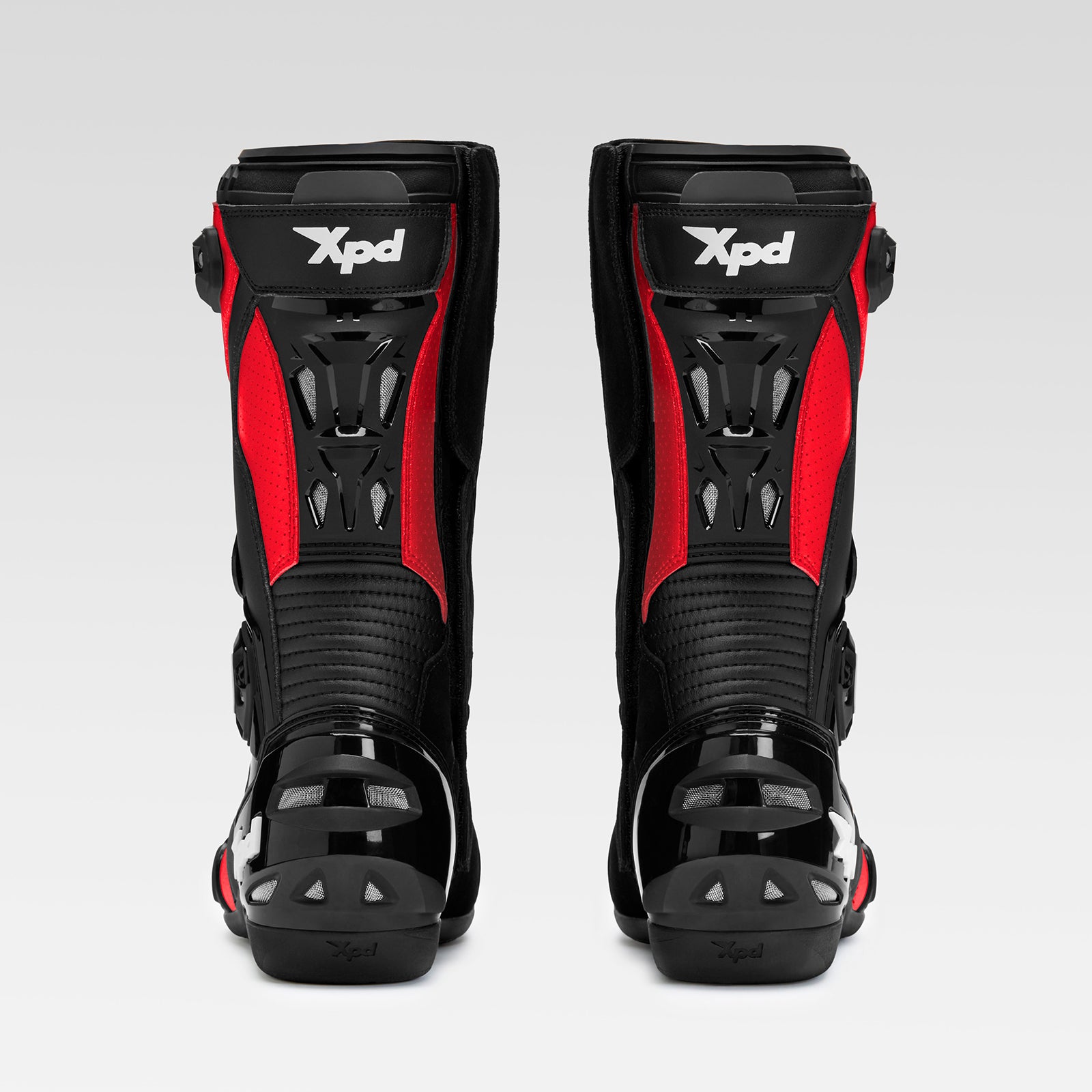 XPD XP6-S botas de moto | Hombre | Rojo/Negro 