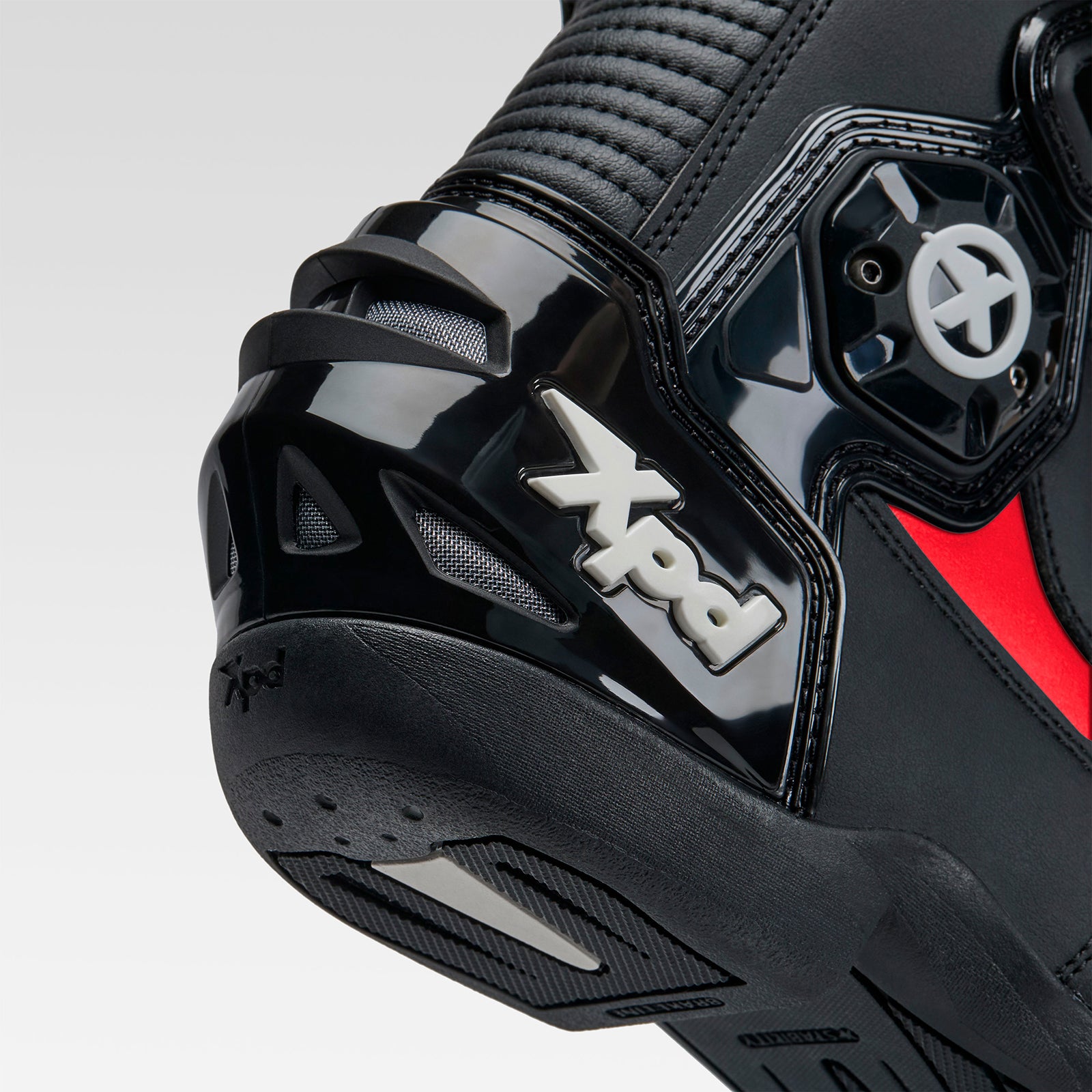 XPD XP6-S botas de moto | Hombre | Rojo/Negro 