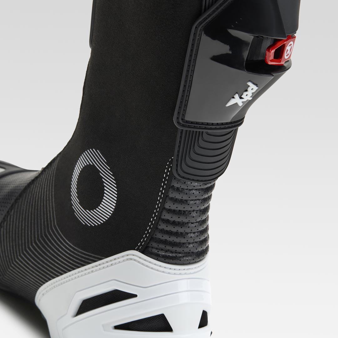 XPD XP9-S AIR perforated racing and street motorcycle boots | Men's | White/Black 