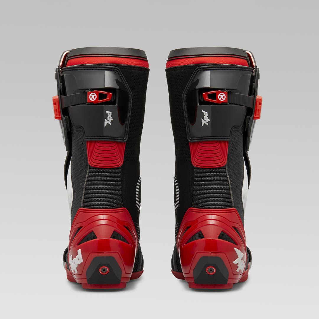 XPD XP9-S Racing and Street Motorcycle Boots | Men's | Black/Red 
