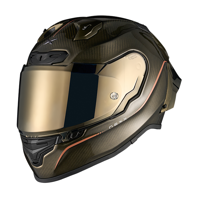 Nexx X.R3R Helmet Hagibis Carbon Gold 01XR323374096 
