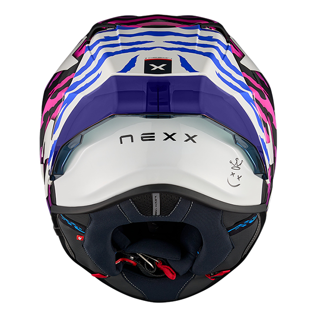 Nexx X.R3R Helmet Ziger Carbon Purple Blue 01XR323513377 