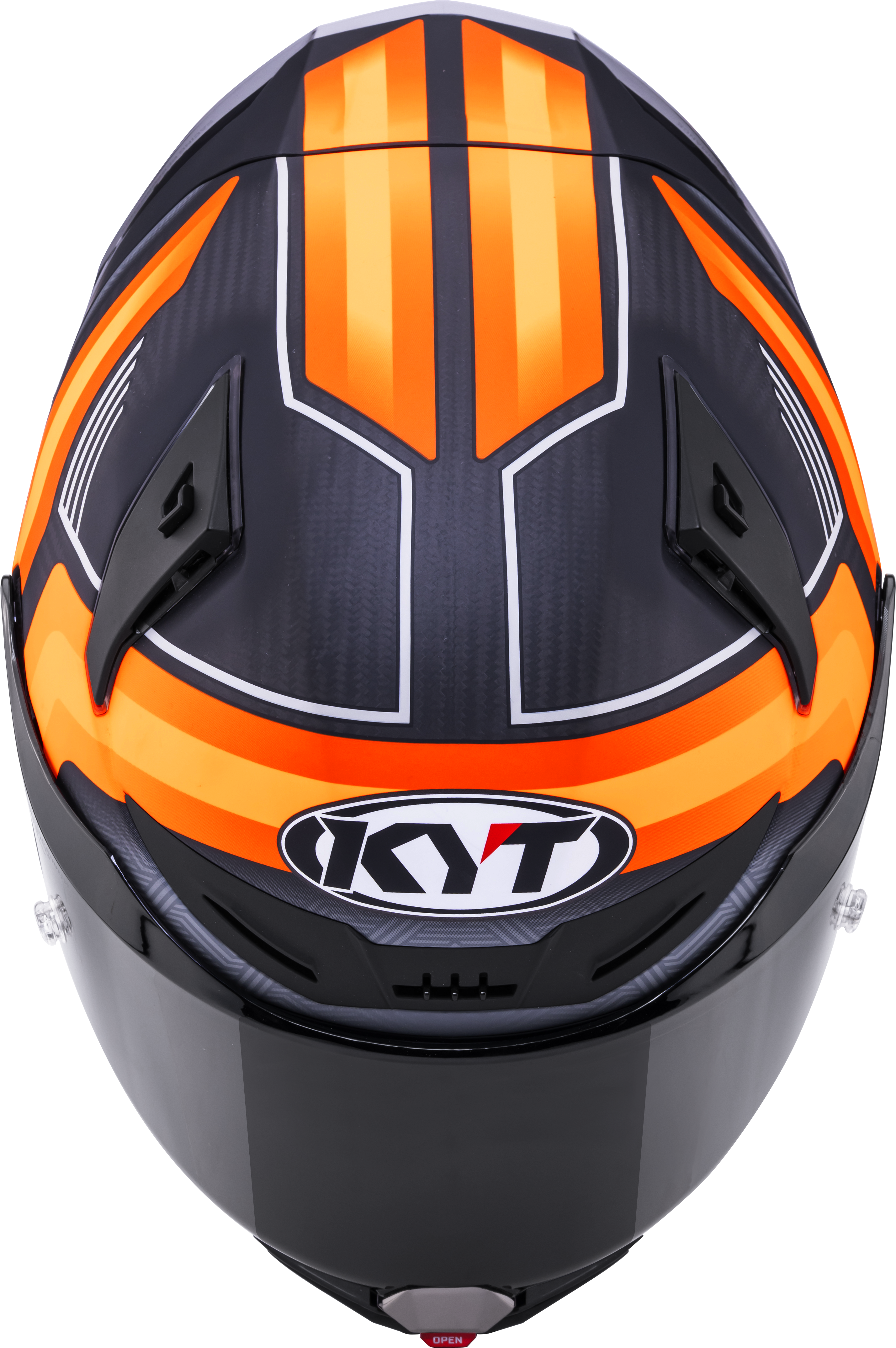 KYT R1R Racing Helmet Carbon Accelerator Matte Orange Y6R10001 