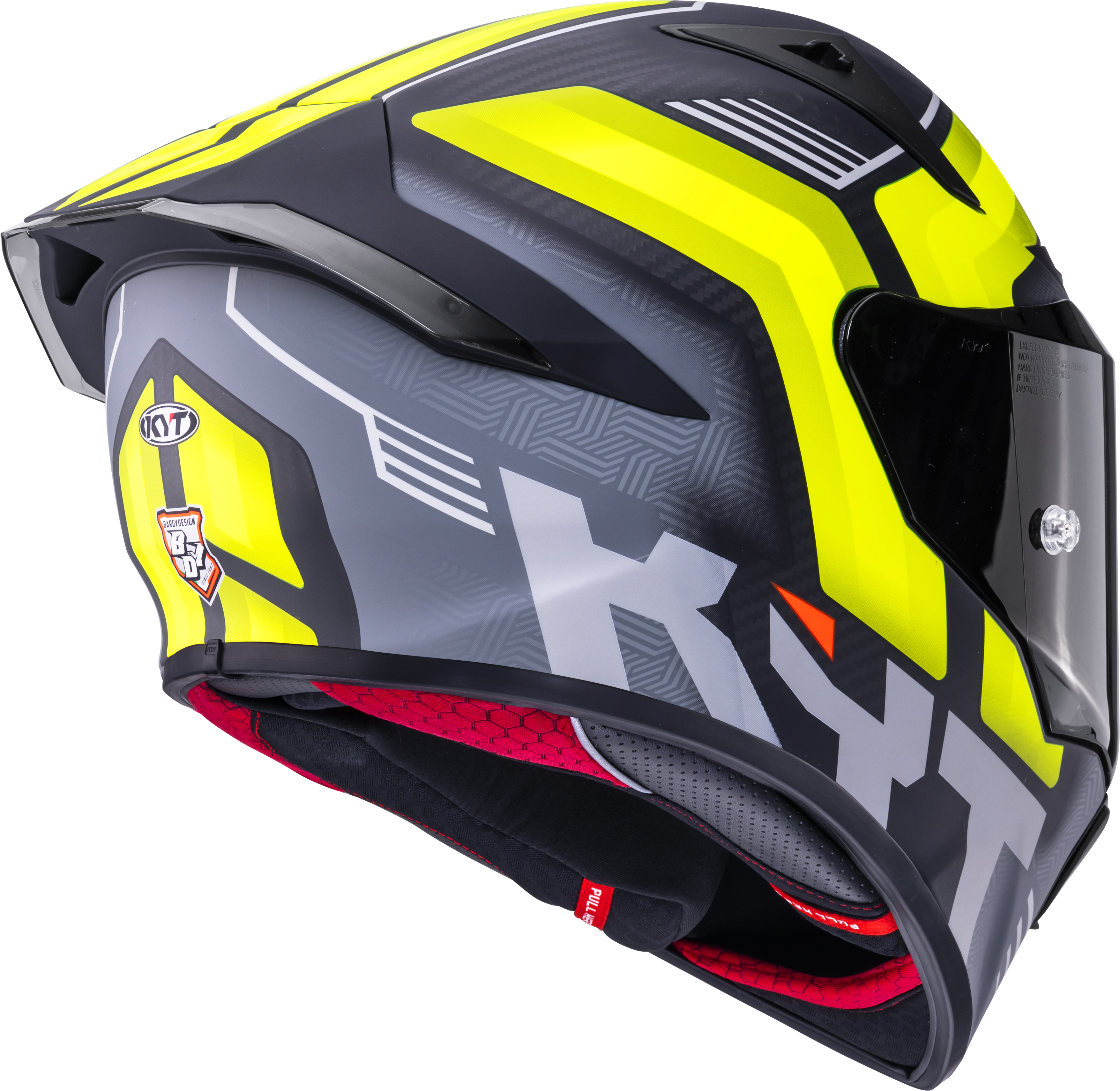 KYT R1R Racing Helmet Carbon Accelerator Yellow Y6R10010 