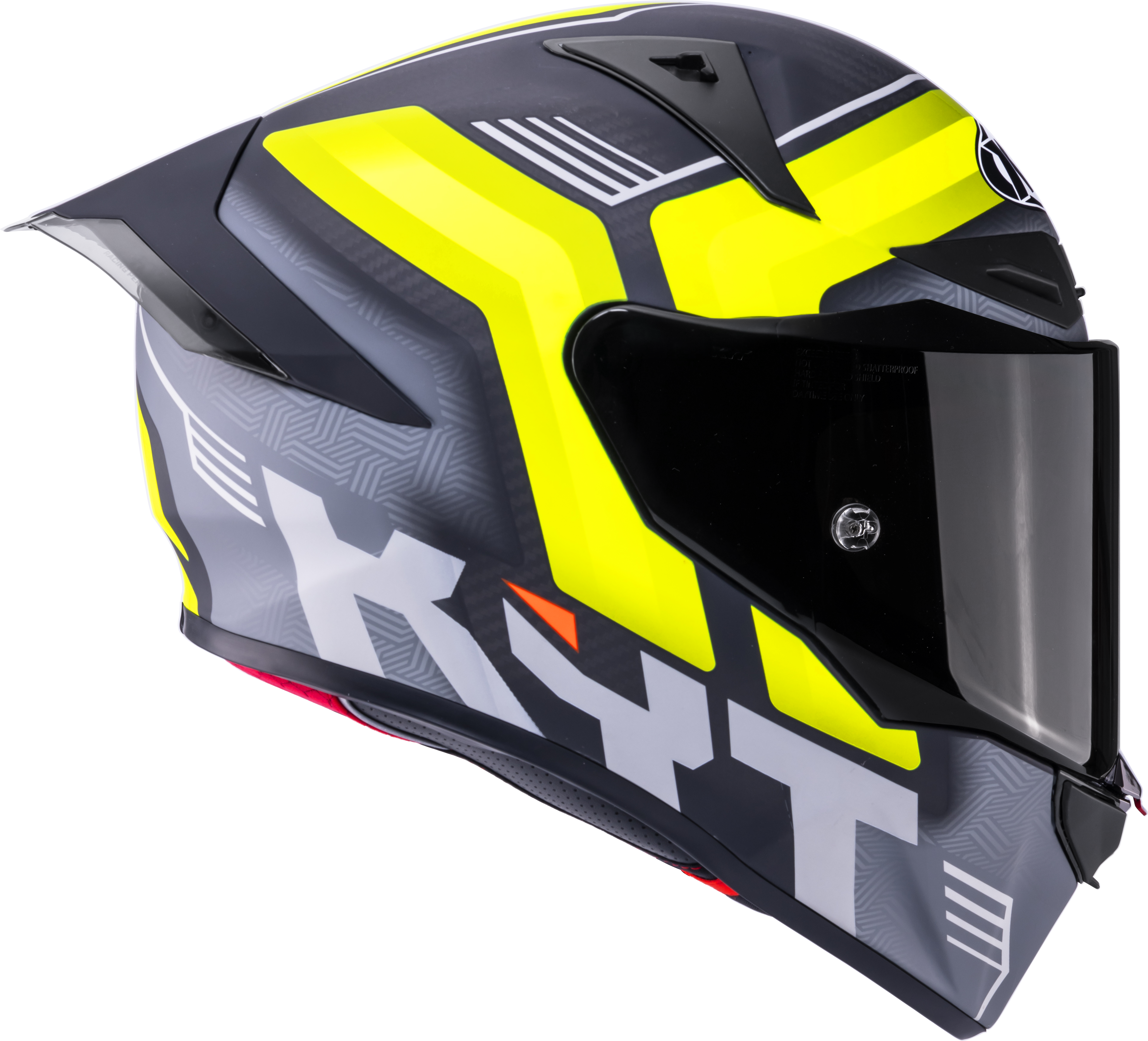 KYT R1R Racing Helmet Carbon Accelerator Yellow Y6R10010 
