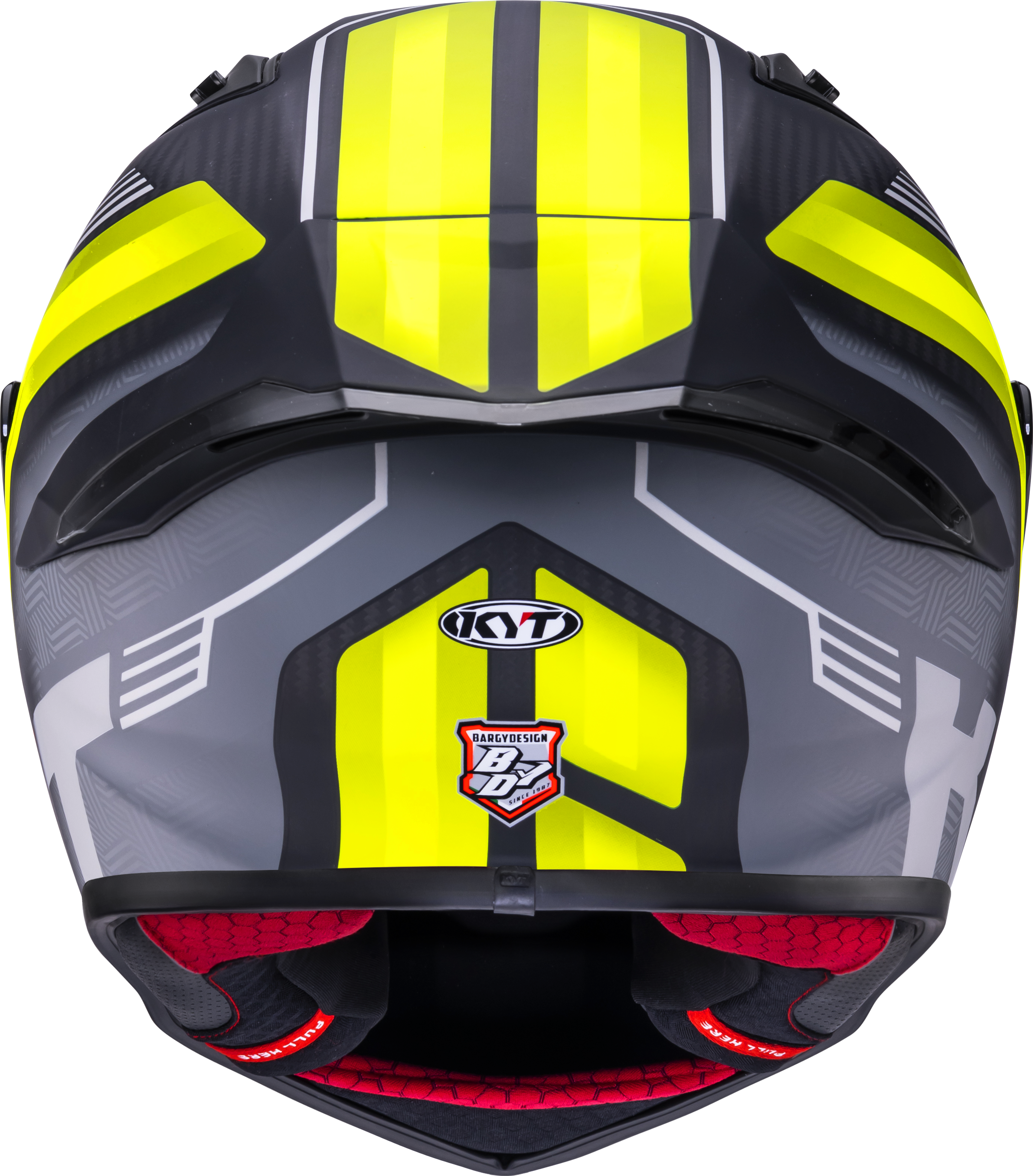 KYT R1R Racing Helmet Carbon Accelerator Yellow Y6R10010 