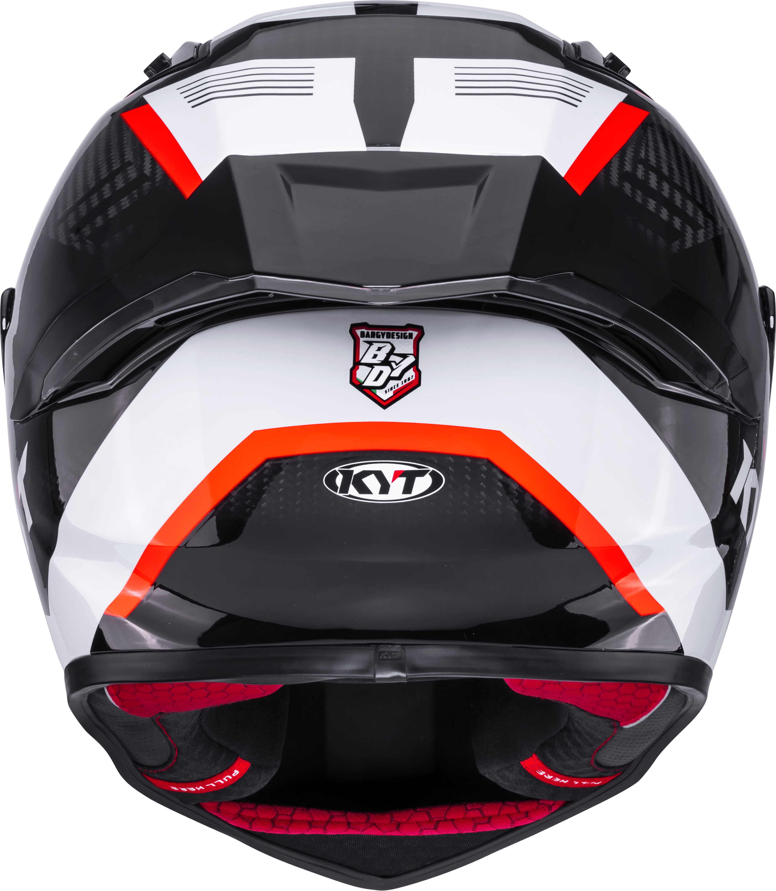 KYT R1R Casco de Carreras Carbono Zona Roja Y6R10007 