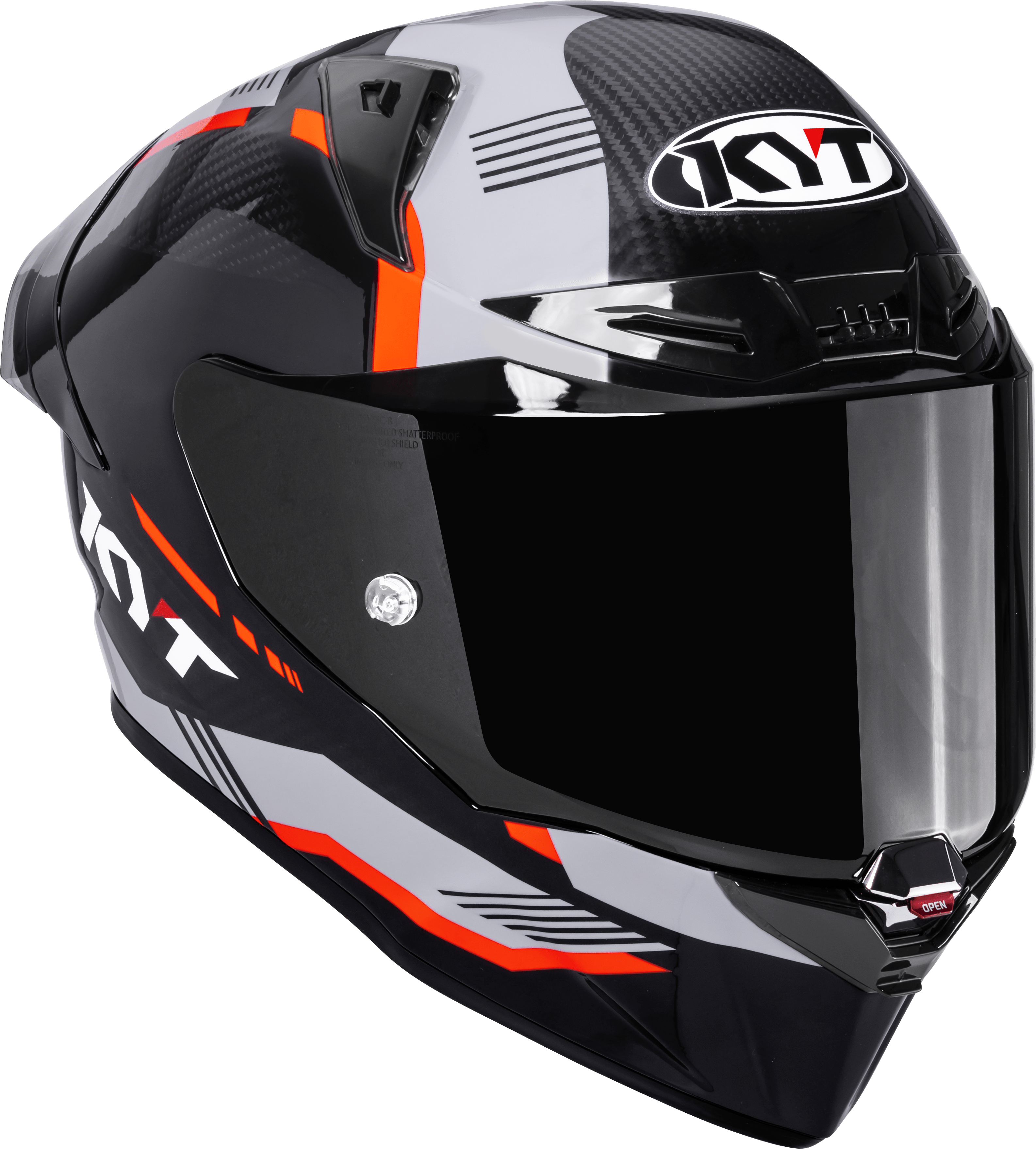 KYT R1R Casco de Carreras Carbono Zona Naranja Y6R10008 