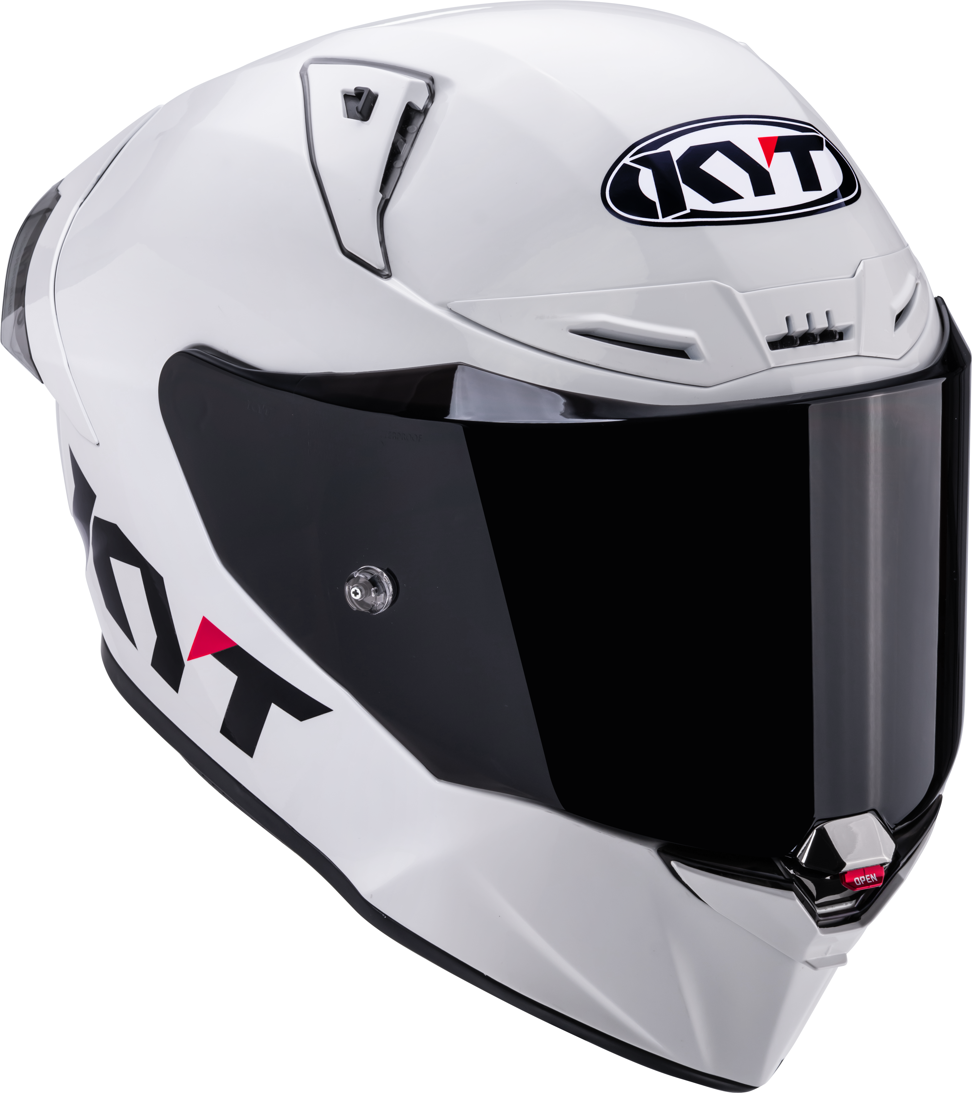 Casco de competición KYT R1R Plain blanco brillante Y6R100W3 