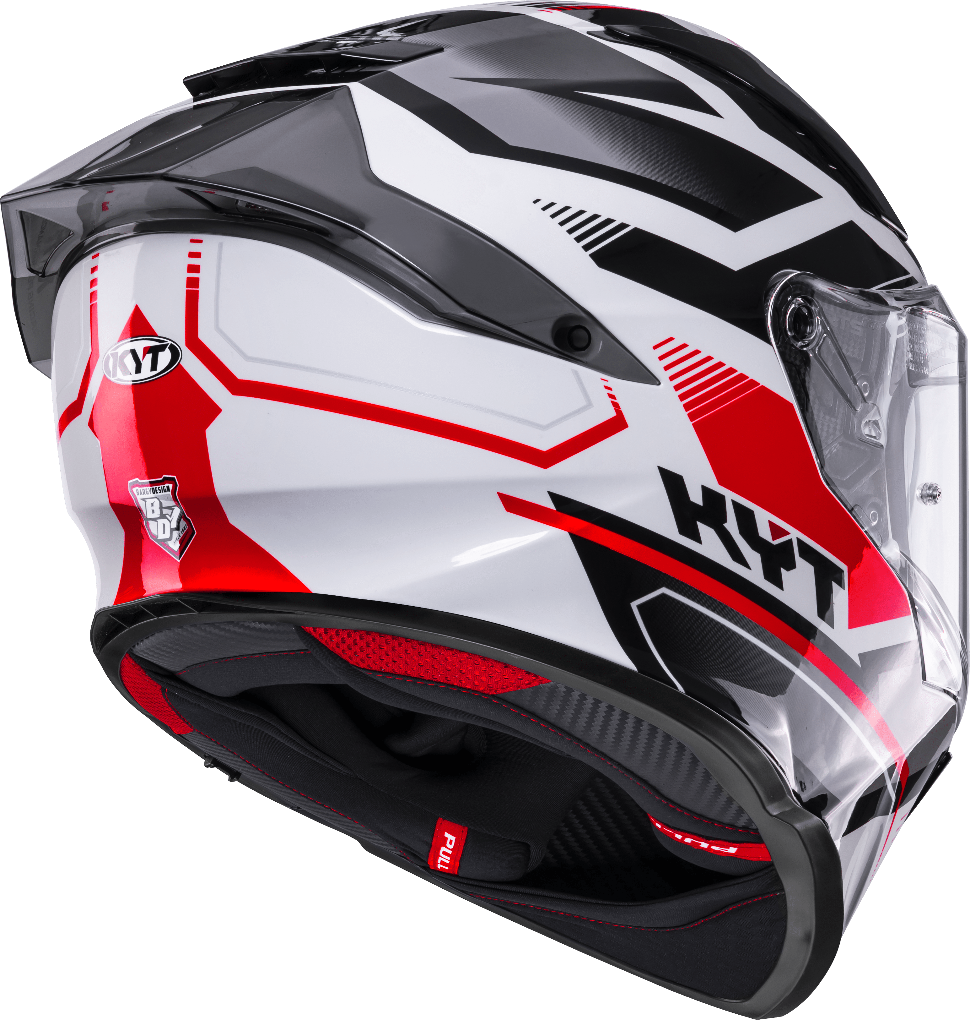 KYT R2R Helmet Parsec White/Red Y6R20022 