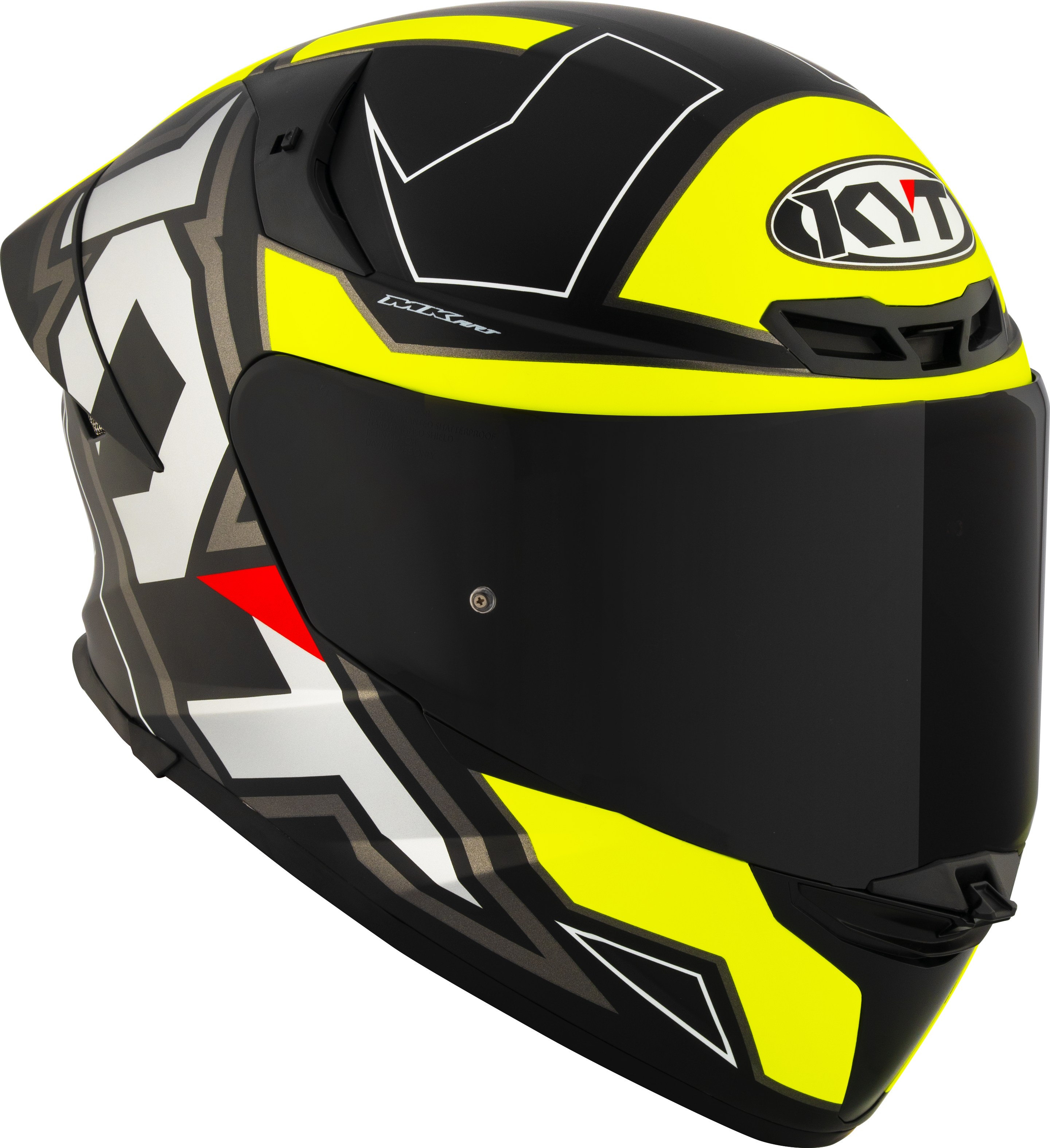 KYT TT-Revo Casco Electron Negro Amarillo mate Y6TR0007 
