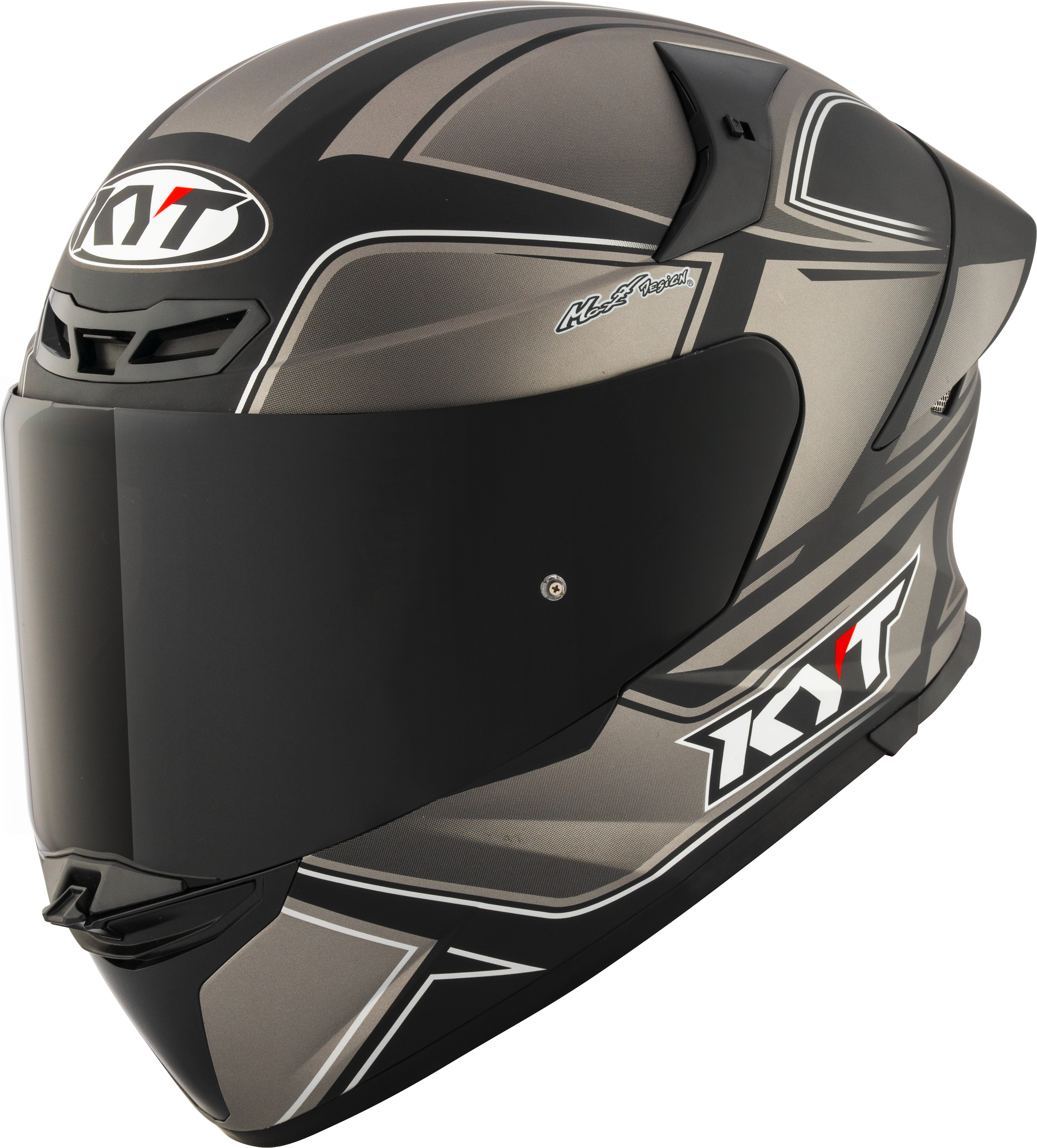 KYT TT-Revo Casco Turista Mate Gris Frío Y6TR0013 