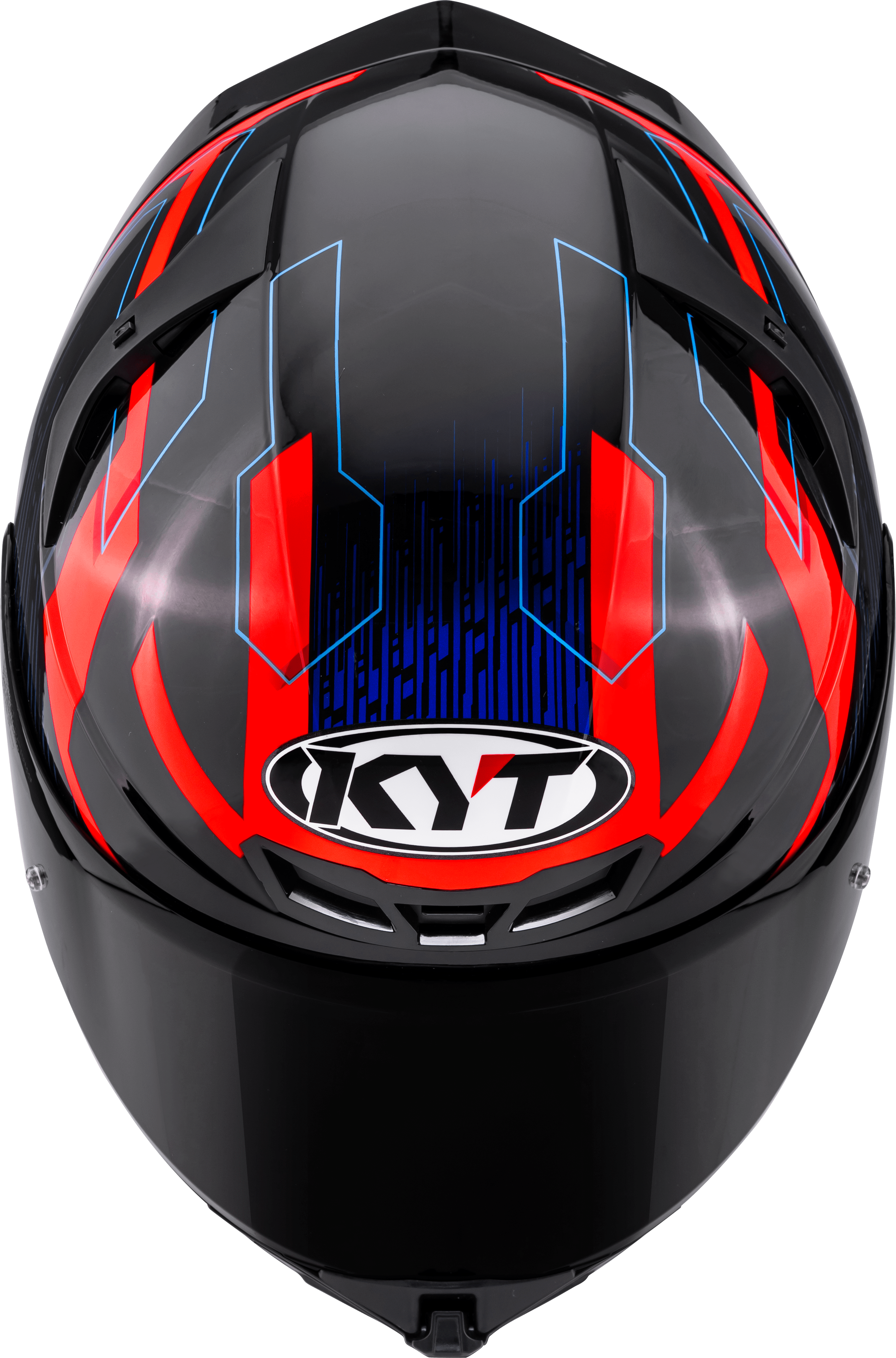 KYT TT-Revo Helmet Speeding Black / Red / Blue Y6TR0053 