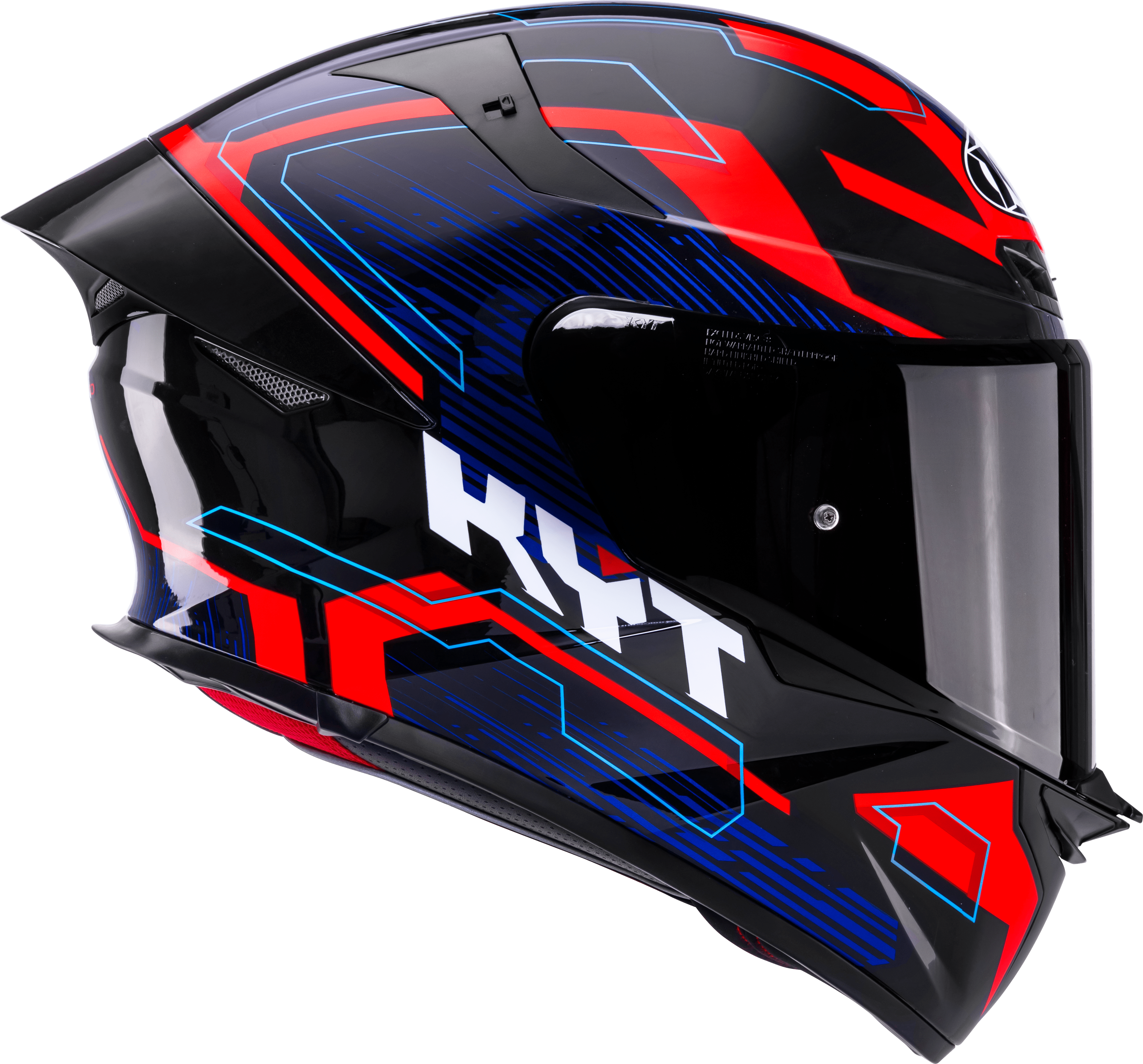 KYT TT-Revo Helmet Speeding Black / Red / Blue Y6TR0053 
