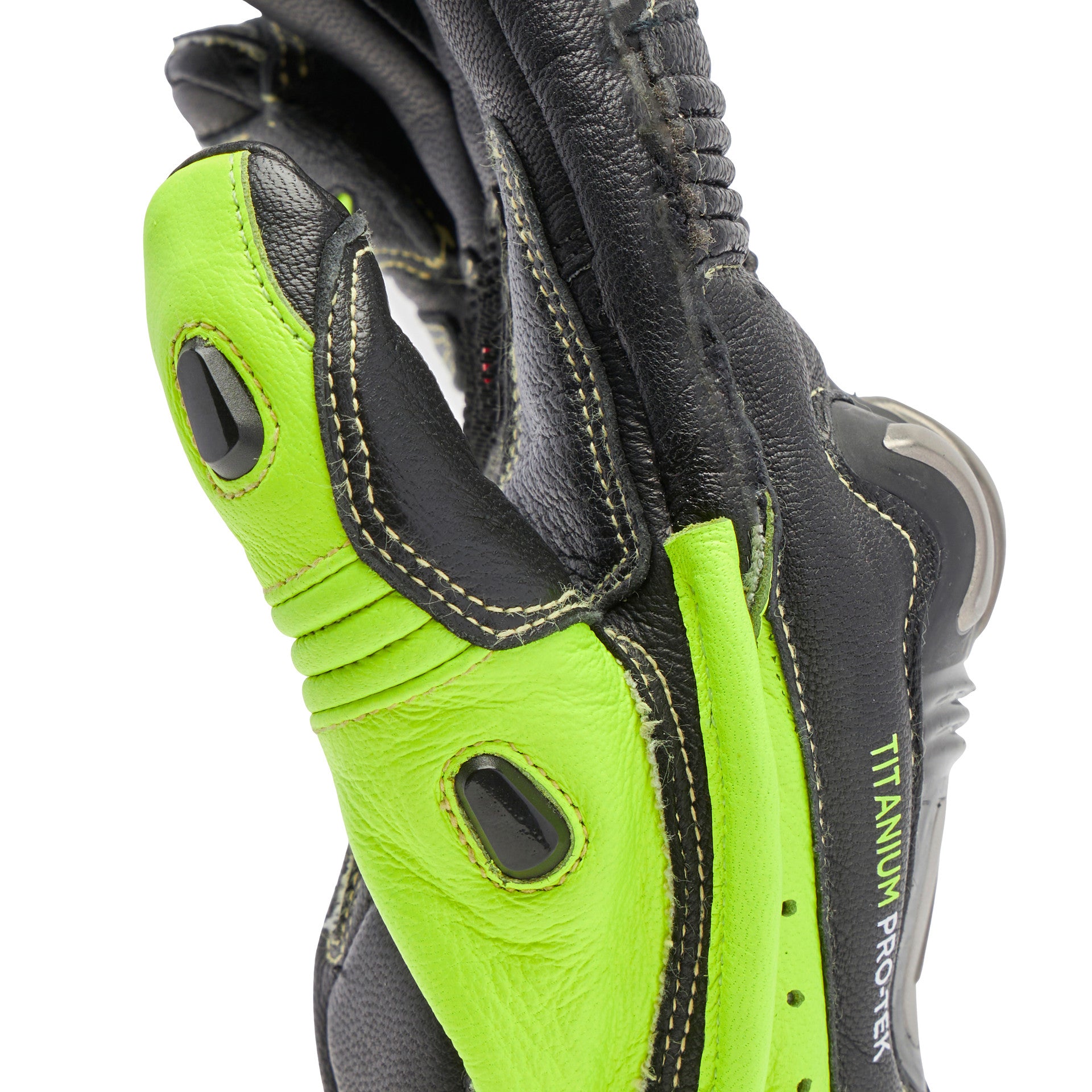 Dainese Full Metal 7 Racing Motorcycle Leather Gloves | Men's | Neon Yellow/Black 