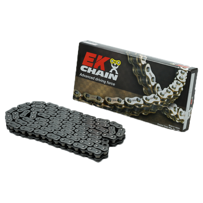 EK Chain 520 ZVX3 Steel/Steel NX-Ring open with rivet lock – 94 to 146 links 