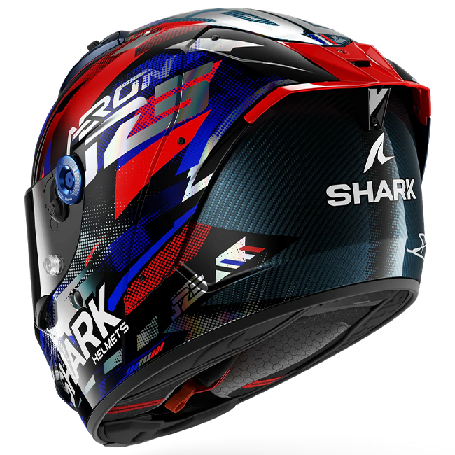 Shark Aeron Helmet Johann Zarco Replica GP of France – Carbon Blue Chrome 