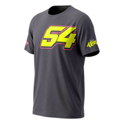 Fermín Aldeguer #54 T-Shirt Replica Herren 2026 IXON – Anthrazit / Hellgelb