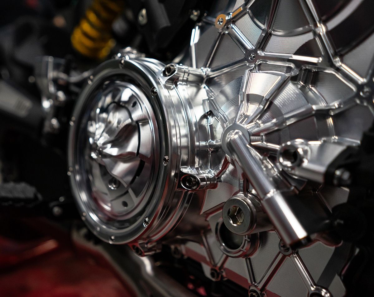 Aluminum engine case right with titanium screws Motocorse Ducati Panigale V4/S (2025) 