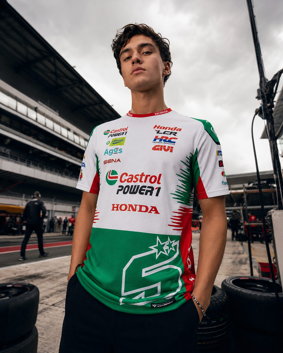 LCR Honda Racing Team Johann Zarco #5 T-Shirt Replica Men 2026 IXON 